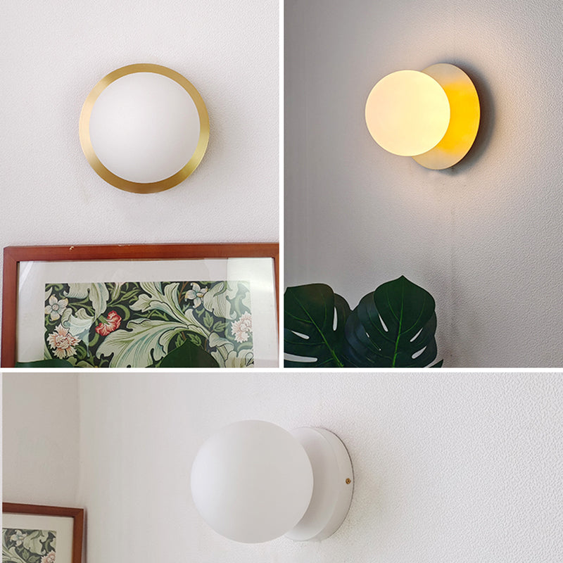 Luz de pared de bola de vidrio Luz de luz de estilo moderno Luz de pared para sala de estar para sala de estar