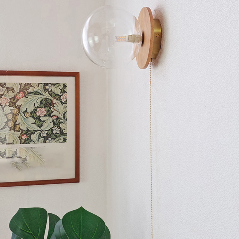 Luz de pared de bola de vidrio Luz de luz de estilo moderno Luz de pared para sala de estar para sala de estar