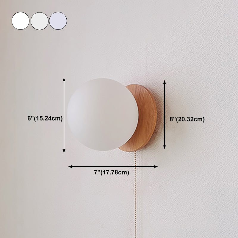 Luz de pared de bola de vidrio Luz de luz de estilo moderno Luz de pared para sala de estar para sala de estar