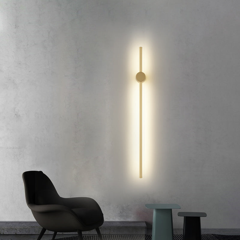 Minimalism Metal Wall Light Modern Style Linear Wall Light Sconce for Living Room