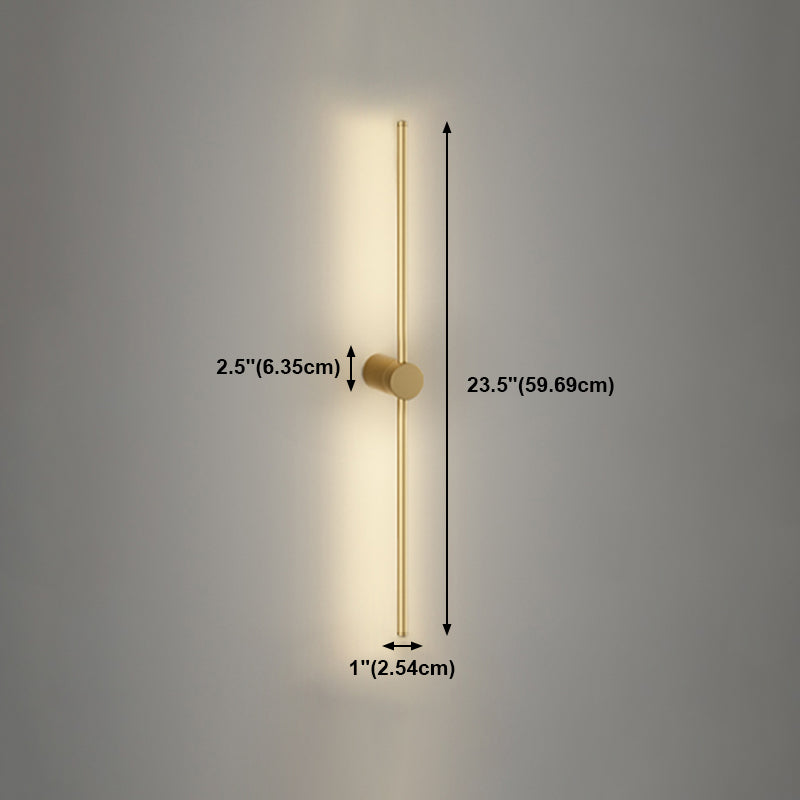 Minimalism Metal Wall Light Modern Style Linear Wall Light Sconce for Living Room
