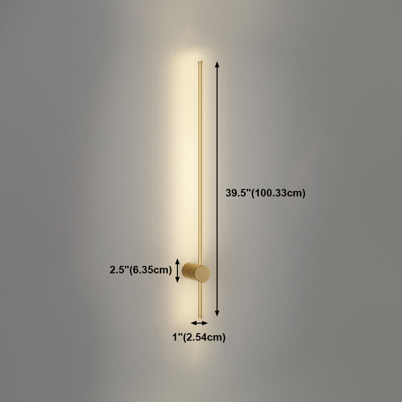 Minimalism Metal Wall Light Modern Style Linear Wall Light Sconce for Living Room