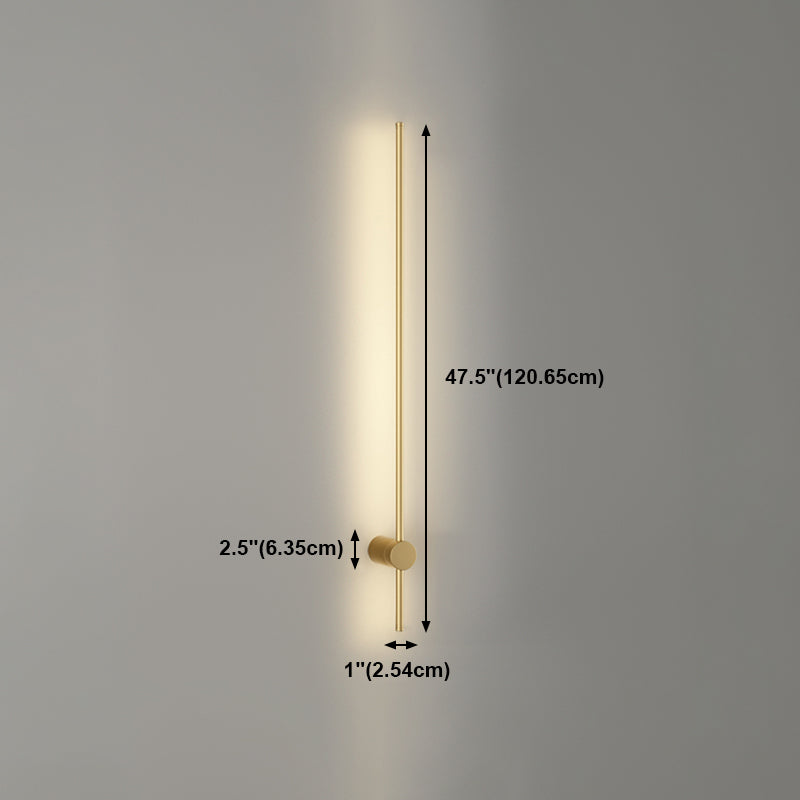 Minimalism Metal Wall Light Modern Style Linear Wall Light Sconce for Living Room