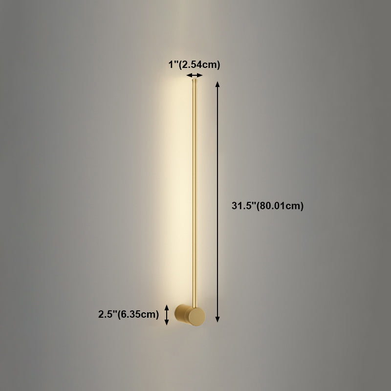 Minimalism Metal Wall Light Modern Style Linear Wall Light Sconce for Living Room