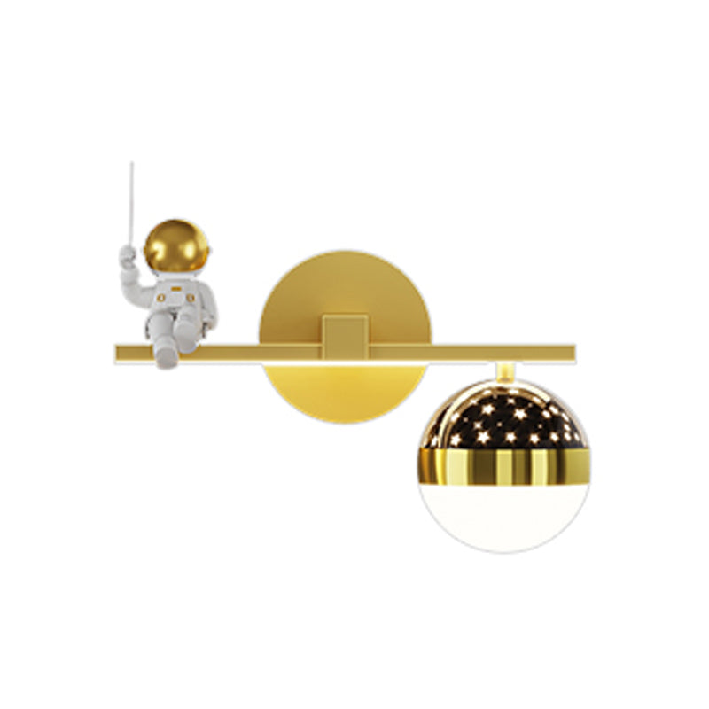 Geometry Shape Wall Lights Kids Style Metal 2 Light Wall Mount Lights