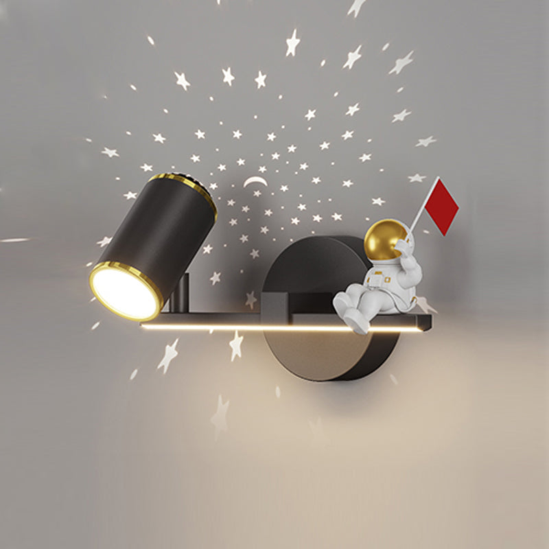 Geometry Shape Wall Lights Kids Style Metal 2 Light Wall Mount Lights