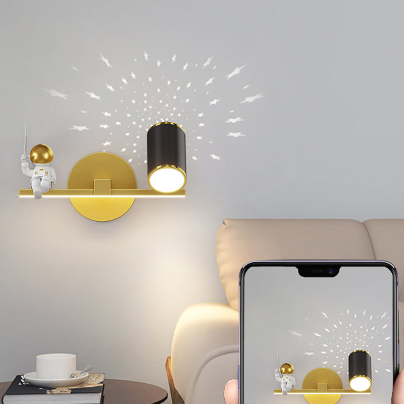 Geometry Shape Wall Lights Kids Style Metal 2 Light Wall Mount Lights