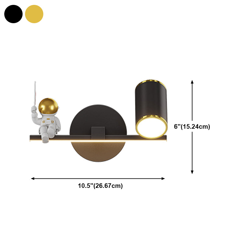 Geometry Shape Wall Lights Kids Style Metal 2 Light Wall Mount Lights