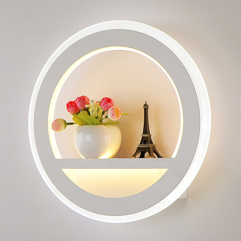 Lámparas de montaje en la pared redondo de estilo moderno 1 Lámparas de pared ligeras