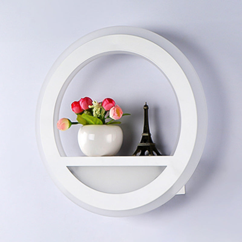 Lámparas de montaje en la pared redondo de estilo moderno 1 Lámparas de pared ligeras