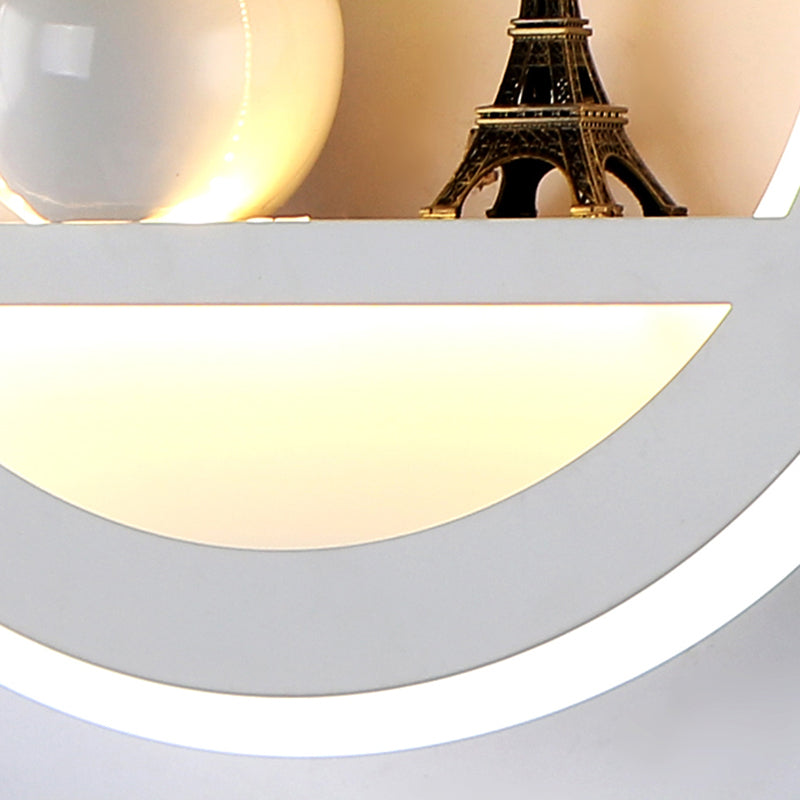 Lámparas de montaje en la pared redondo de estilo moderno 1 Lámparas de pared ligeras