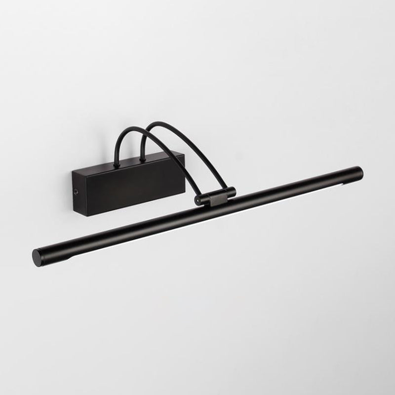 Murale linéaire Murce Murce Style moderne 1 Éclairage mural miroir clair en noir