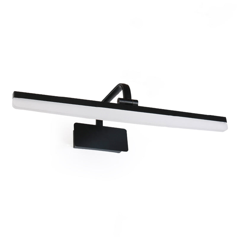 Metal Linear Shade Wall Sconce Modern Style 1- Montaggio parete specchio Luce Luce in nero