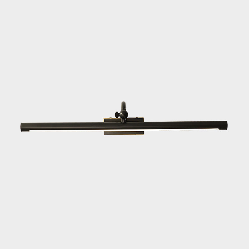 Linear Shade Metal Wall Sconce Modern Style 1 Light Mirror Wall Mounted Light Fixture