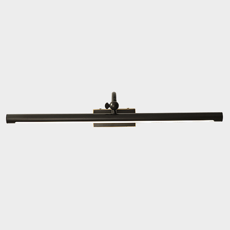 Linear Shade Metal Wall Sconce Modern Style 1 Light Mirror Wall Mounted Light Fixture