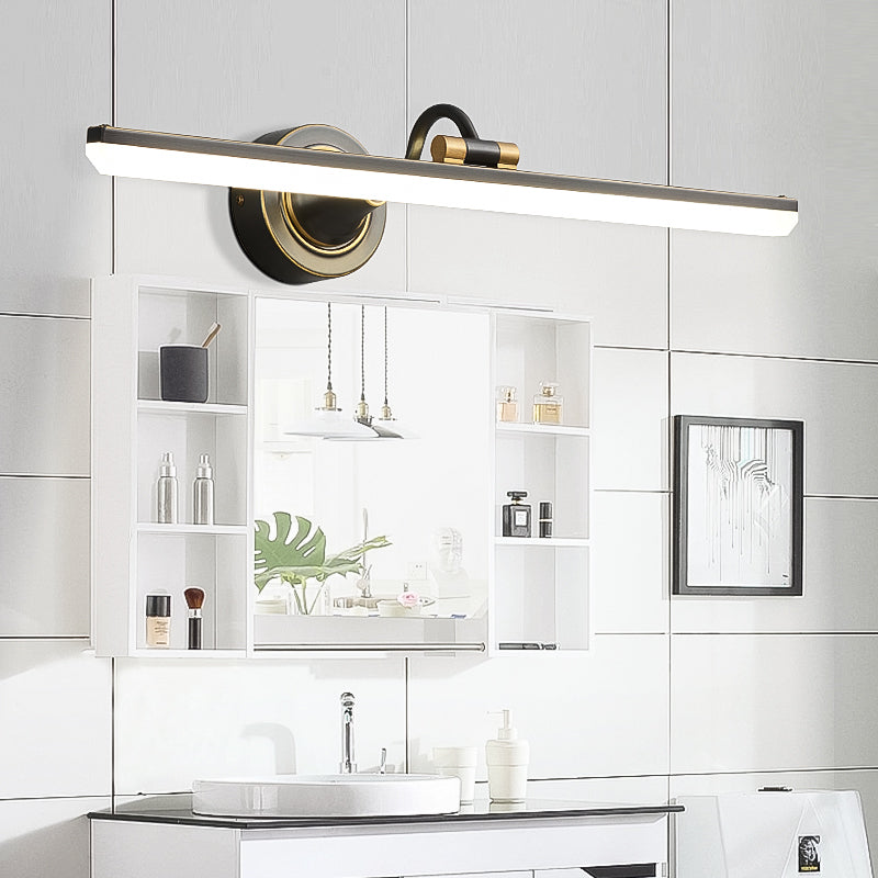 Lumo moderno a 1 luci moderni in metallo a sfumatura di tonalità lineare