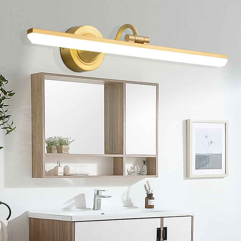Lumo moderno a 1 luci moderni in metallo a sfumatura di tonalità lineare