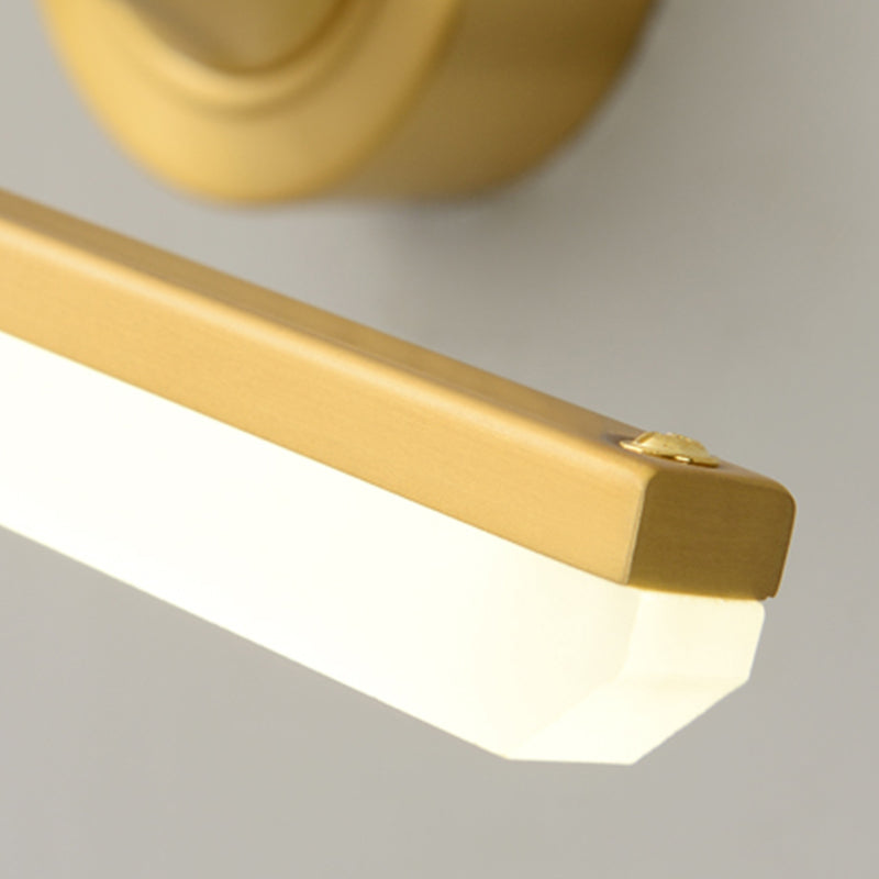 Lumo moderno a 1 luci moderni in metallo a sfumatura di tonalità lineare