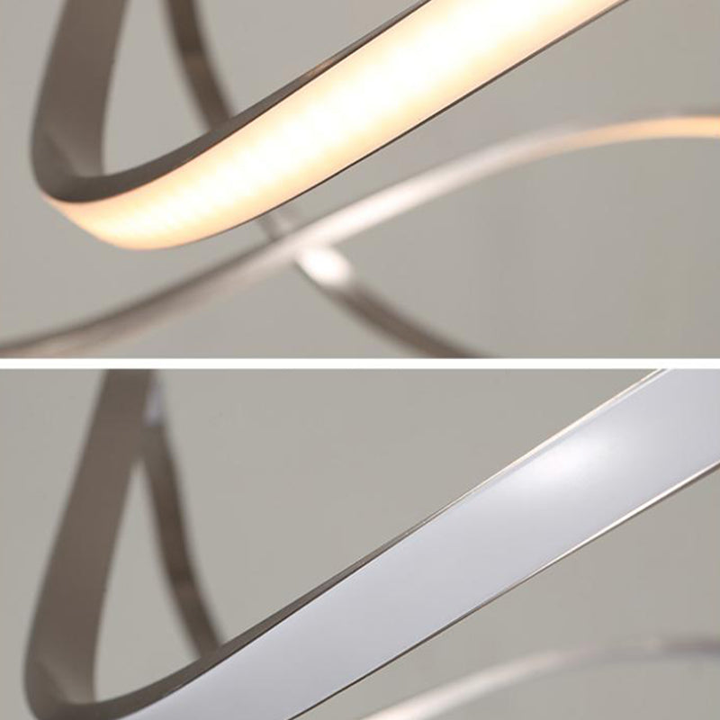 Luz de lámpara de sombra retorcida de metal moderno 1 lámpara de lámpara de lámpara de luz en oro