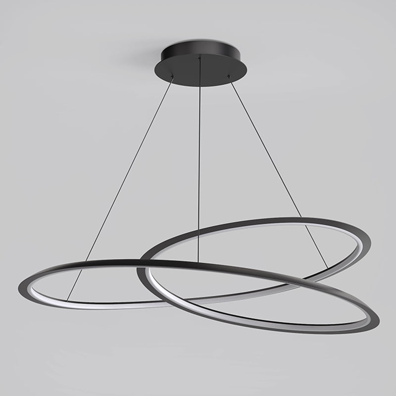 Twisted Shade Metal Chandelier Light Modern 1-Light Chandelier Lighting Fixture