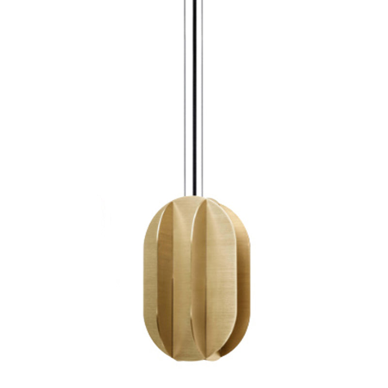 Bronze Contemporary Hanging Lamp Bedroom Iron Pendant Ceiling Light with 1 Light