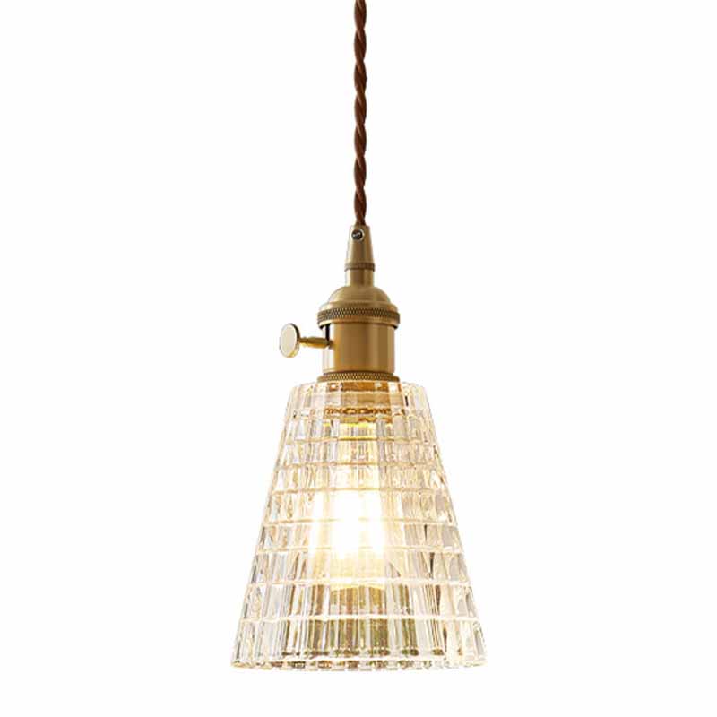 Apparecchiatura di illuminazione a sospensione in vetro Kit di luce a sospensione vintage per sala da pranzo