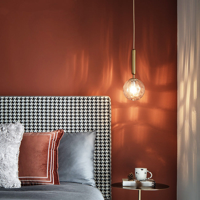Global Glass Hanging Lamp Modern Dining Room Mini Pendant with 1 Light