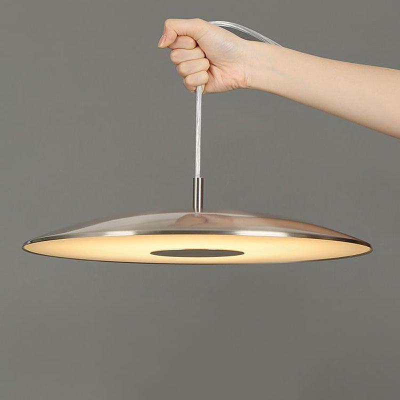 Disc Metal LED Hanging Pendant Light Minimalist Style Ceiling Pendant Light
