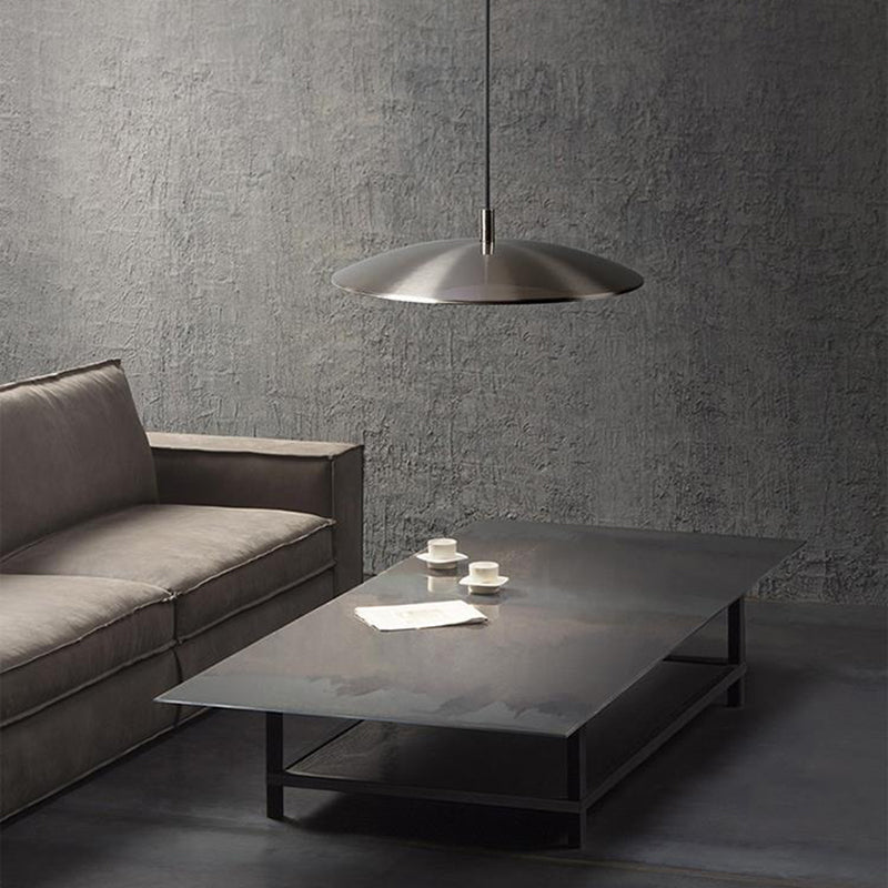 Disc Metal LED Hanging Pendant Light Minimalist Style Ceiling Pendant Light