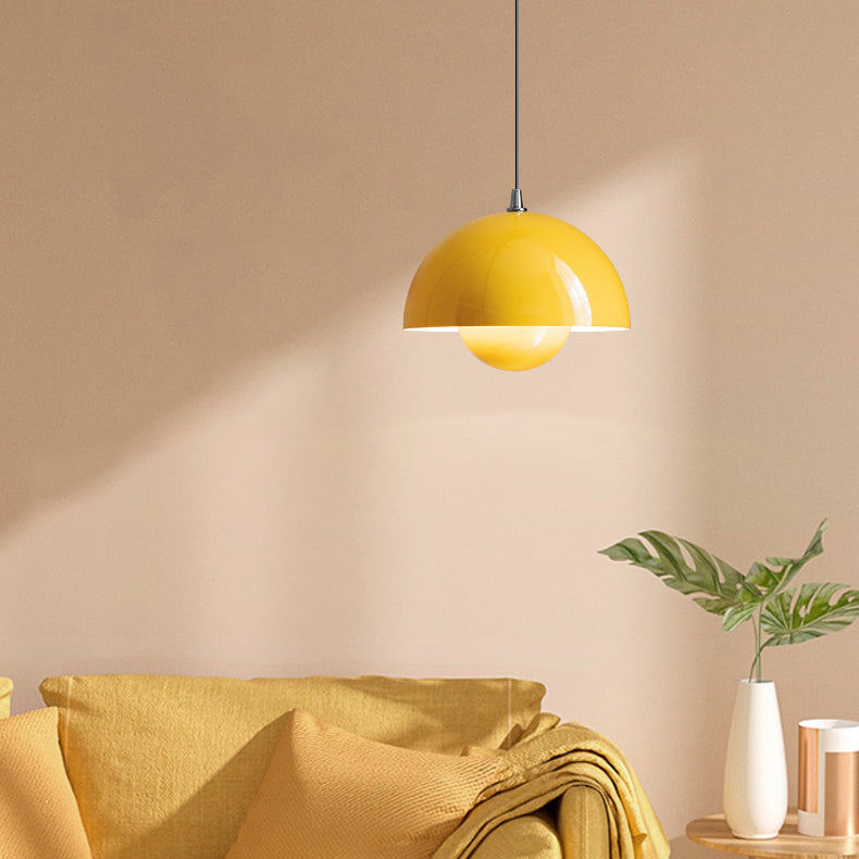 Metal Round Hanging Light Macarons nordiques 1 luminaires de suspension légère