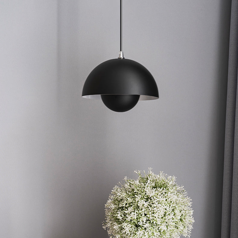 Metal Round Hanging Light Macarons nordiques 1 luminaires de suspension légère