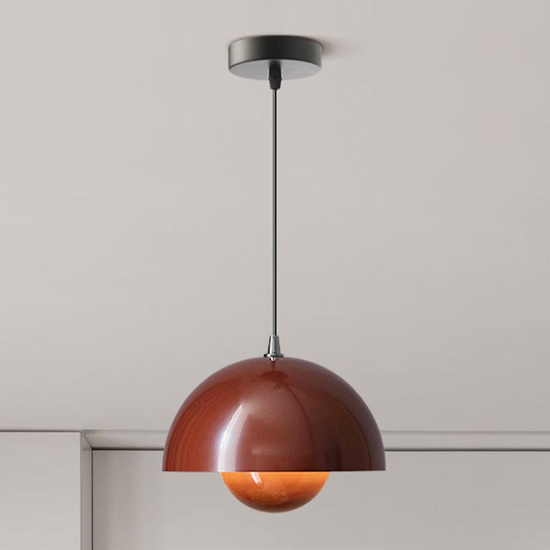 Metal Round Hanging Light Macarons nordiques 1 luminaires de suspension légère