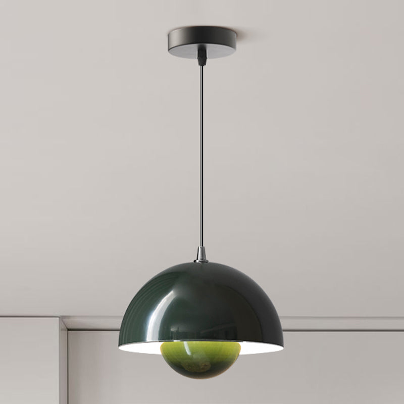 Metal Round Hanging Light Macarons nordiques 1 luminaires de suspension légère