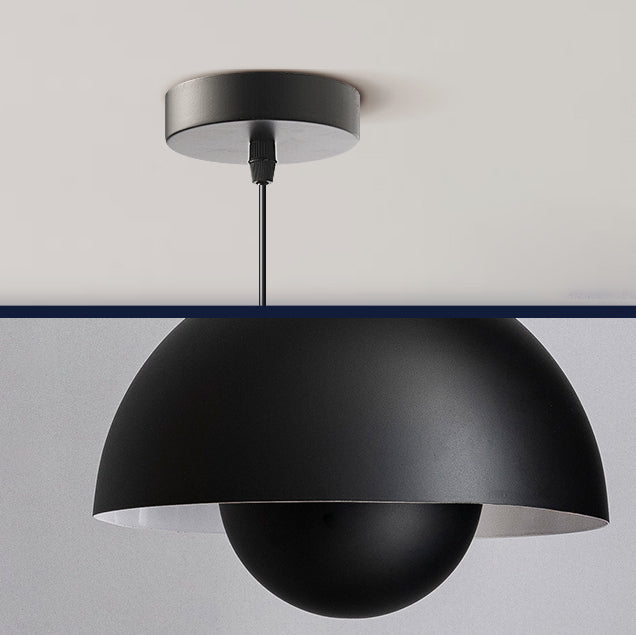 Metal Round Hanging Light Macarons nordiques 1 luminaires de suspension légère