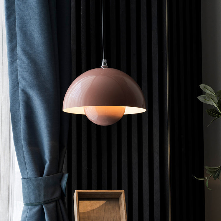 Metal Round Hanging Light Macarons nordiques 1 luminaires de suspension légère