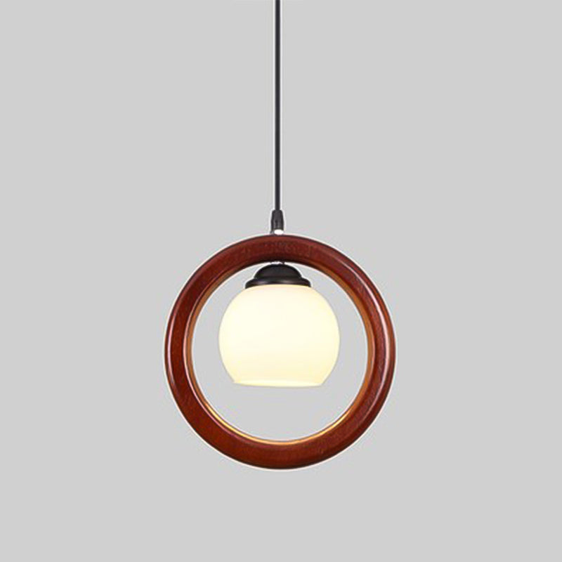Simplicity Wooden Hanging Light Modern Pendant Lighting Fixture for Sitting Room