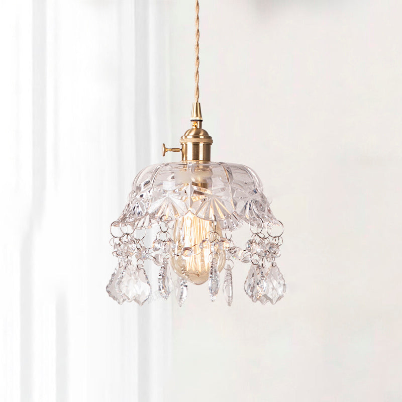 Modern Hanging Light Glass Shade Pendant Lighting Fixture for Sitting Room