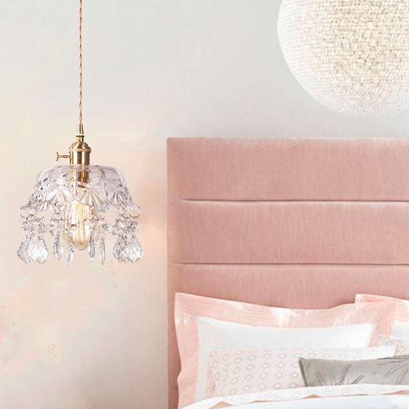 Modern Hanging Light Glass Shade Pendant Lighting Fixture for Sitting Room