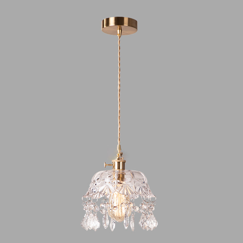 Modern Hanging Light Glass Shade Pendant Lighting Fixture for Sitting Room