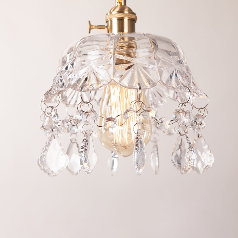 Modern Hanging Light Glass Shade Pendant Lighting Fixture for Sitting Room