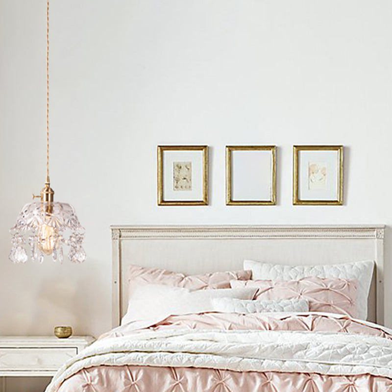 Modern Hanging Light Glass Shade Pendant Lighting Fixture for Sitting Room