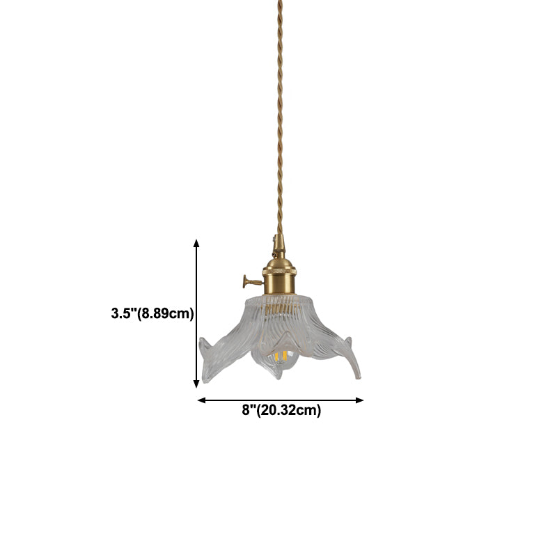 Modern Hanging Light Glass Shade Pendant Lighting Fixture for Sitting Room