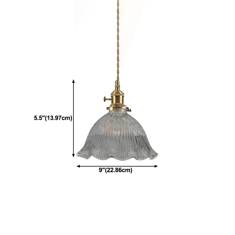Modern Hanging Light Glass Shade Pendant Lighting Fixture for Sitting Room