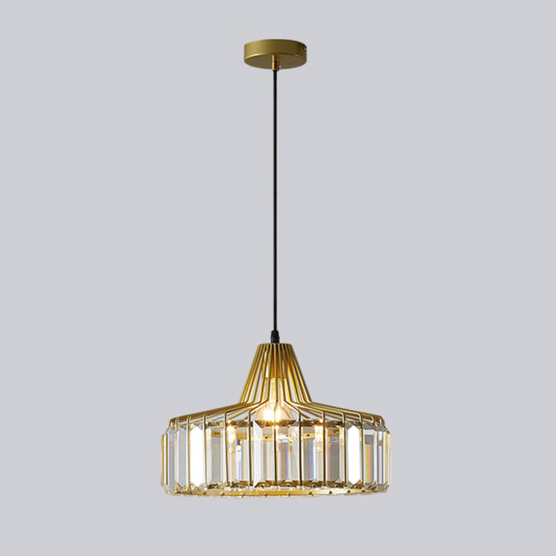 Modern Style Hanging Light Simple Crystal Pendant Lighting Fixture for Sitting Room