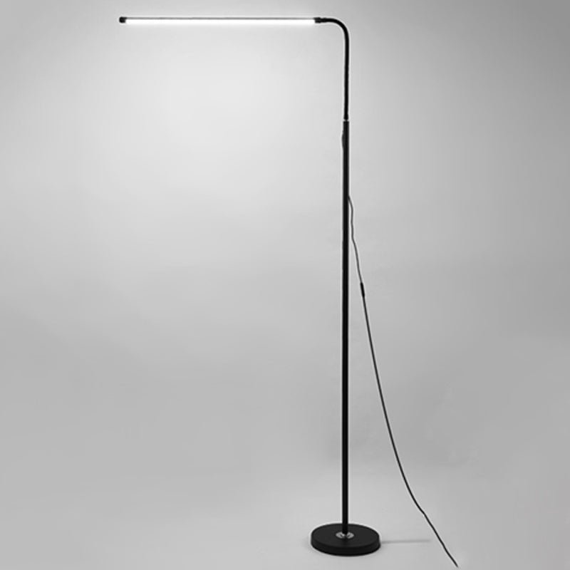 Lámpara de mancha de forma lineal moderna lámpara de mapas de 1 luces en negro