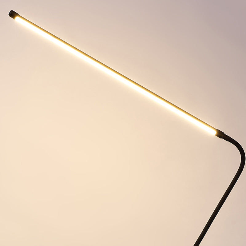Lámpara de mancha de forma lineal moderna lámpara de mapas de 1 luces en negro