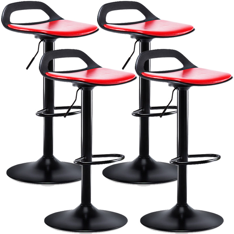 Industrial Style Bar Chair with Swivel Adjustable Height Metal Leg for Counter Bar