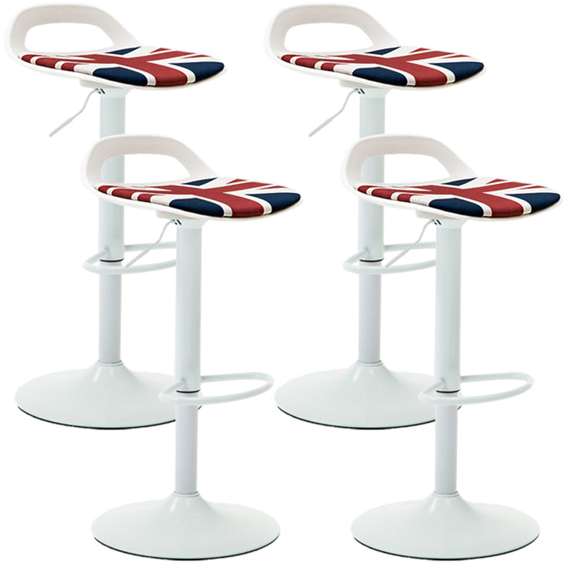 Industrial Style Bar Chair with Swivel Adjustable Height Metal Leg for Counter Bar