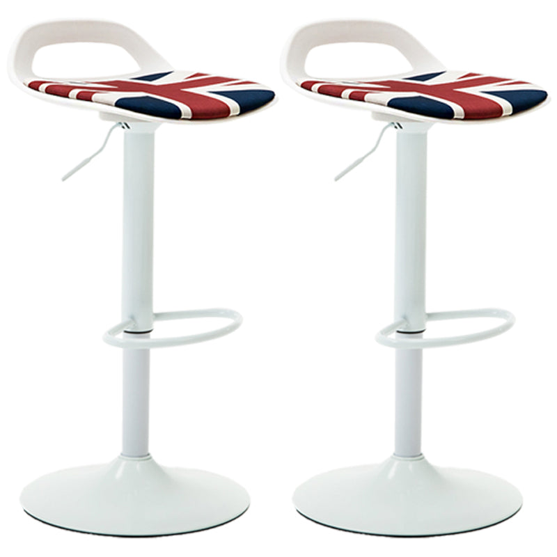 Industrial Style Bar Chair with Swivel Adjustable Height Metal Leg for Counter Bar