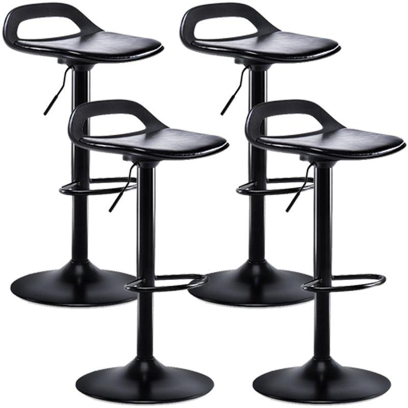 Industrial Style Bar Chair with Swivel Adjustable Height Metal Leg for Counter Bar